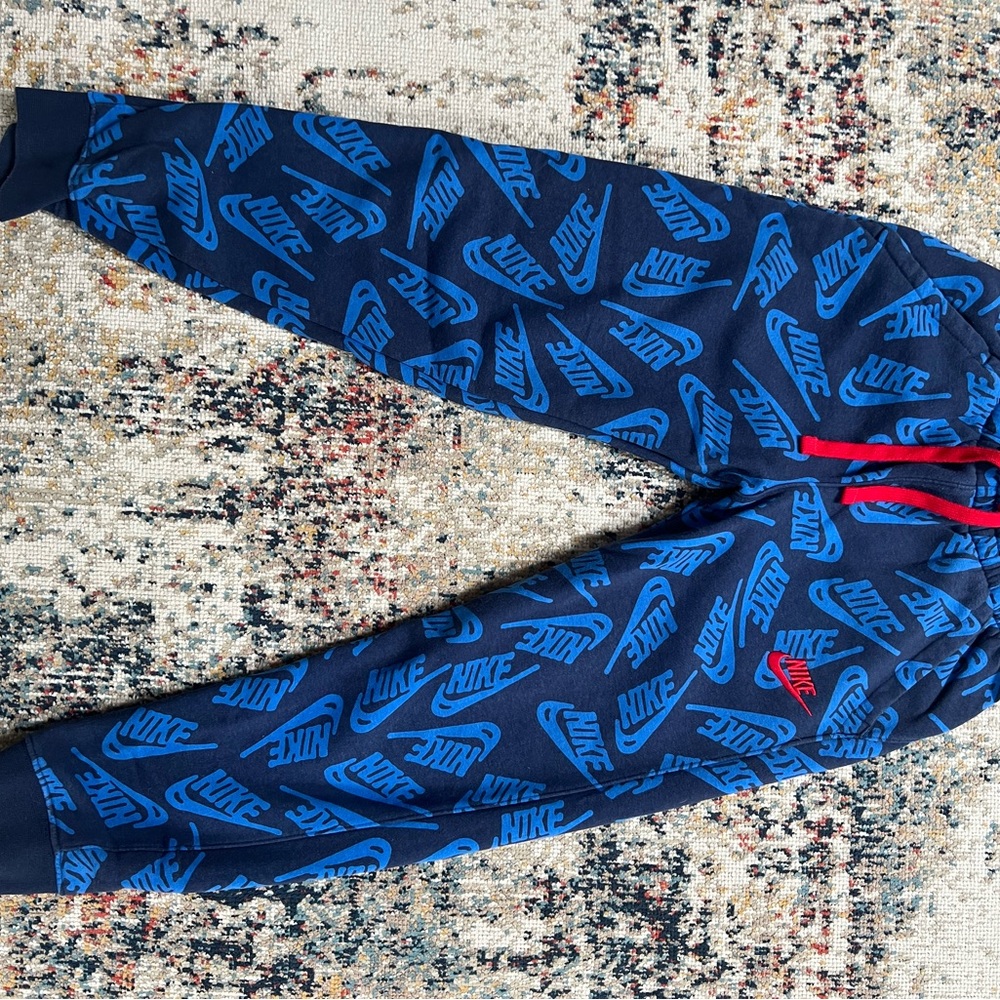 Nike Kids Blue Logo Joggers